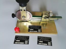 Portable Manual Embossing Machine Tag For Mechanical Electrical Pumps Valves Date Serial Number Print Engraving