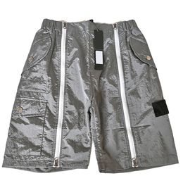 Summer Light Outdoor Metal Nylon Waterproof Five-point Sweatpants Couples Beach Quick-drying Shorts PJ031-