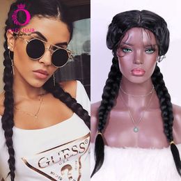 Hair pieces Ombre Blonde Synthetic Black Twist Braided Heat Resistant Two Box Cosplay Drag Queen For Black Women Oley 230609