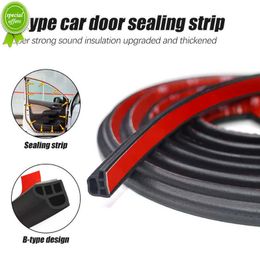 New Type B Car Door Seal Silicone Thickened Sound Insulation Strips Door Dustproof Anti-vibration Moulding Stripe Waterproof