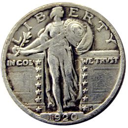 US 1920 P/S Standing Liberty Quarter Dollars Silver Plated Copy Coin