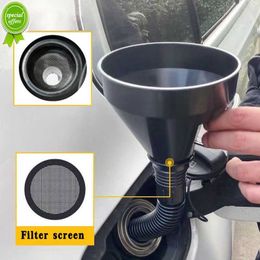 New Refueling Funnel with Filter Strainer Can Spout for Oil Water Fuel Petrol Gasoline Diesel for Car Auto Motorcycle Bike Truck ATV