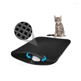 Cat Beds Custom Double Layer Eva Easy To Clean Waterproof Anti Slip Trapper Pet Litter Mat