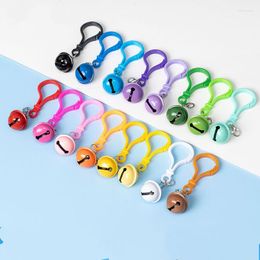 Keychains Fortune Colour Acrylic Key Ring Hanging Bell Bag Accessories Pendant Cute Creative Personality Car Ornaments