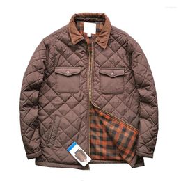 Hunting Jackets Men Winter Casual Classic Spring Lightweigt Check Clamp Cotton BULE Jacket Waterproof Cargo Coats Bomber