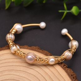 Natural Freshwater Pearl Elastic Bracelet Retro Bracelet High Quality Couple Hand Decoration Handmade Female Jewellery Personality Bracelet for Women