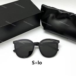 Mens Designer Uv400 Mirror Eyeglasses Gm Sunglasses Box Gentle Man Black Her Solo Woman Sun Glasses Original Case 20 Styles Eyewear