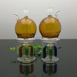 Glass Pipes Smoking Manufacture Hand-blown hookah Classic Round Belly and Four Claw Silent Filter Glass Water Smoke Bottle