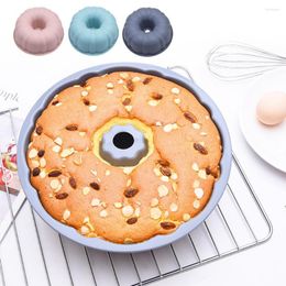 Baking Moulds Cake Mold DIY Silicone Round Shape Bundt Bread Mould Non-sticky High-temperature Resistant Reusable For Kitchen