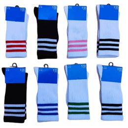 Men's designer socks for mens embroidered high tube towel bottom basketball sport socks men's and women's sports running socks high top three bar crew socks for womens