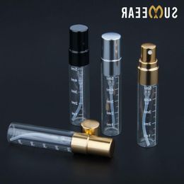 100 pieces/lot 5ml Scale empty perfume bottle Aluminium Spray Atomizer Portable Travel Cosmetic Container Bottles Joifb