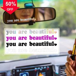New Car Stickers You Are Beautiful Interior Creative Decoration Rear View Mirror Fashion Stickers Styling Sport PVC Vinyl Decals