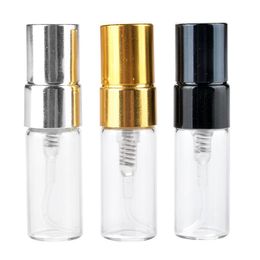 100Pieces/Lot 2ML Parfum Verstuiver Travel Spray Bottle For Perfume Portable Empty Cosmetic Containers With Aluminium Pump Utjsm