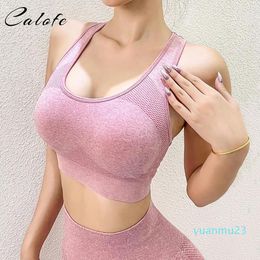 Yoga Outfit 2023 Women Sports Bra Top Push Up Fitness Underwear Sport Tops For Breathable Running Vest Gym Wear