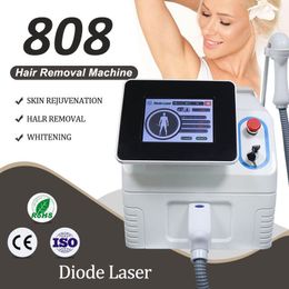 808nm Diode Laser Hair Removal Machine Skin Rejuvenation Freezing Point Painless 25millions SHOTS