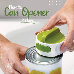 Openers Portable Manual Can Opener Beer CanDo Compact Mini Kitchen Gadgets Tool Easy Twist Release Safety Open Jar 230609