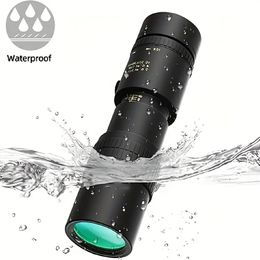 1pc 10-300x40 Professional Monocular Telescope, High-definition Waterproof Powerful Portable Binocular For Outdoor Hunting Camping