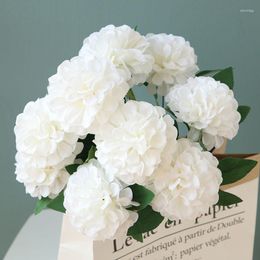 Decorative Flowers Mini Chrysanthemum 1 Bouquet Artificial Silk Flower Branches Fake For Decor Wedding