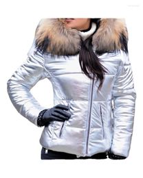 Women's Fur 2023 Artificial Raccoon Collar Winter Jacket Women And Autumn Wear High Quality Parkas Outwear Long Coats