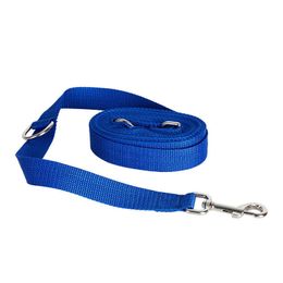 Dog Collars Leashes Pet Supplies Leash Double Hook Traction Rope Running Belt Adjustable Waist Imitation Nylon Stainless Steel Z0609