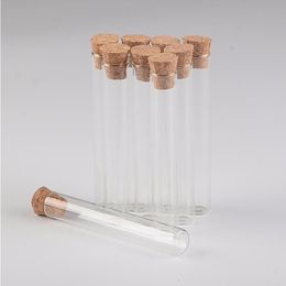 5ml 12*75mm Small Glass Test Tube Vials Jars With Corks Stopper Empty Glass Transparent Mason Jars Bottles 100pcs Free Shipping Plhox