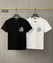 DSQ PHANTOM TURTLE Mens Designer T shirt Italian Milan Fashion Logo Print T-shirt Summer Black White T-shirt Hip Hop Streetwear 100% Cotton Tops Plus size 13584