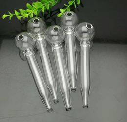 Glass Pipes Smoking Manufacture Hand-blown hookah Classic sharp mouthed bubble glass straight pipe
