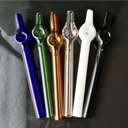 Glass Pipes Smoking Manufacture Hand-blown hookah New Colorful Pointed Pipe