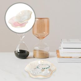 Jewelry Pouches Ceramic Tray Display Holder Dish Decorative Plate Storage Ring Birthday Gift Women Organizer Trays