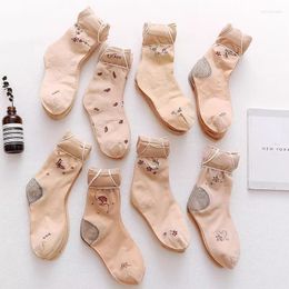 Women Socks 10 Pairs Of Middle-aged And Elderly Female Thin Style Silk Stockings Mother Loose Mouth Nylon Summer Old-fashioned O