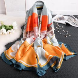 Scarves Spring Autumn Style Warm Scarf Women Sun-resistant Shawl Fashion Beach Towel Soft Silk Chiffon Hijab