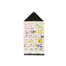 Storage Bags Sundry Bag 24 Pockets Fabric Calendar Reusable Organizing Tool Wall Mounted Door Hanging Home Gifts Year Room