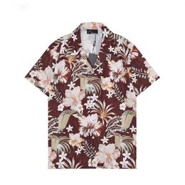 Designer Shirt Mens Button Up Shirts print bowling shirt Hawaii Floral Casual Shirts Men Slim Fit Short Sleeve Dress Hawaiian t-shirt M-3XL UG3