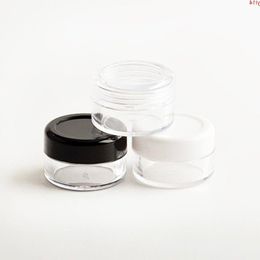 5g X 200 Empty Cosmetic Cream Jar Sample Bottles Containers Transparent Plastic Jars Pot For Nail Art PS Tin Canhigh qualtity Urell