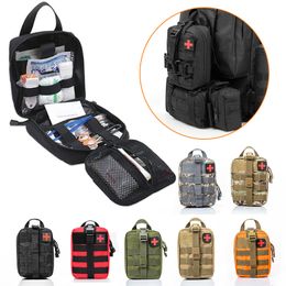 Outdoor Bags First Aid Kit Tactical Molle Bag Military EDC Waist Pack Hunting Camping Climbing Emergency Survival 230609