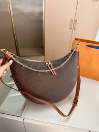 Cross-body bag ladies armpit bag designer one shoulder bag fashion loop purse mini handbag hand bag classic half-moon purse hobo purse purse purse chain belt