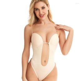 Women's Shapers Invisible Bra Shapewear Low Cut Strap Women Seamless Underwear Onesie Full Body Backless Wedding Dress