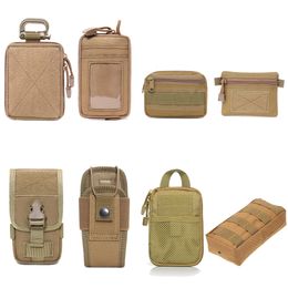 Outdoor Bags Molle Tactical EDC Pouch Range Bag Organiser Military Wallet Small Hunting Accessories Equipment 230609