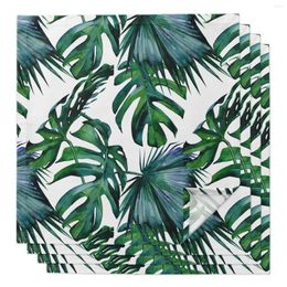 Table Napkin Tropical Palm Leaves Cloth Napkins Party Wedding Decorations Tea Towel Soft Kitchen Dining Reusable