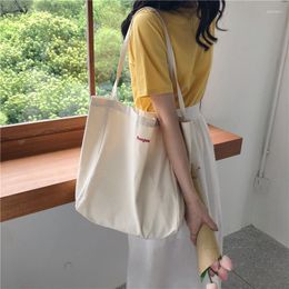 Evening Bags Women'S Canvas Shoulder Bag Ladies Casual 2023 Trend Leisure Solid Shopping Promotion Party For Handbag Woma