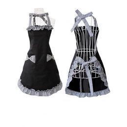 Cute Retro Lovely Vintage Ladies Kitchen Flirty Vintage Aprons for Women Girls with Pockets for Mothers Day Gift 1224467