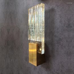 Wall Lamps LED Modern Crystal Lamp Bed Bedroom Study Designer Model Room Villa Stairwell