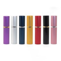 5ml Mini Spray Perfume Bottle Travel Refillable Empty Cosmetic Container of Disinfection, Pure Dew, Atomizer Aluminum Refillable Bottle Aswt