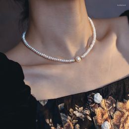 Chains Vintage Style Simple Classic Natural White Irregular Pearl Necklace Women's Wedding Love Banquet Jewellery Gift