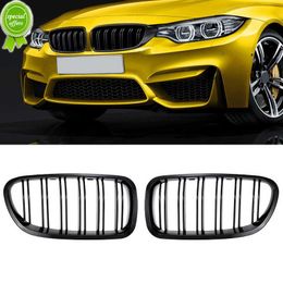 New Car Air Intake Front Grille Front Face Modified Parallel Bars Black Net For BMW 3-Series F30 F31 F35 2012-2017 Accessories
