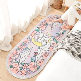 Carpets Cartoon Fluffy Bedroom Carpet Kawaii Living Room Floor Mat Kid Baby Playmat Rug Non Slip Mats Home Decor Tapi