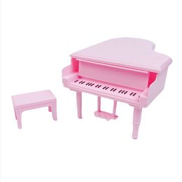 Kawaii Items Doll Accesories Kids Toys Free Shipping Miniature Dollhouse Piano Chair For Barbie DIY Children Game Birthday Gifts