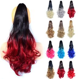 22 -inch diverse color long curly hair of ponytail High -quality comfortable and durable, suitable for all occasions to enrich your shape