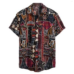 Men's Casual Shirts Men Clothings Stylish Hale Shirt Stays For Print Short Sleeve Folding Board Summer Clothes