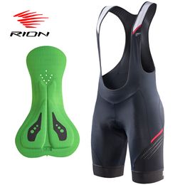 Calções Ciclismo RION Homens Calções Ciclismo Bicicleta Desgaste Bicicleta Meia-calça Homem Preenchimento Calções Elástico Interface Bibshort Motociclista MTB Roupas Motocicleta 230609